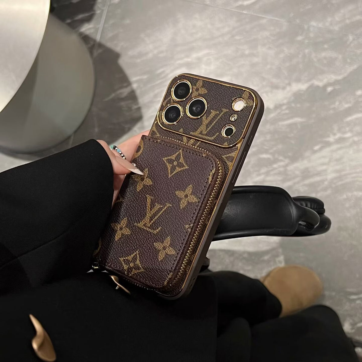 Phone Wallet Case For iPhone 11-18 Pro Max Q134
