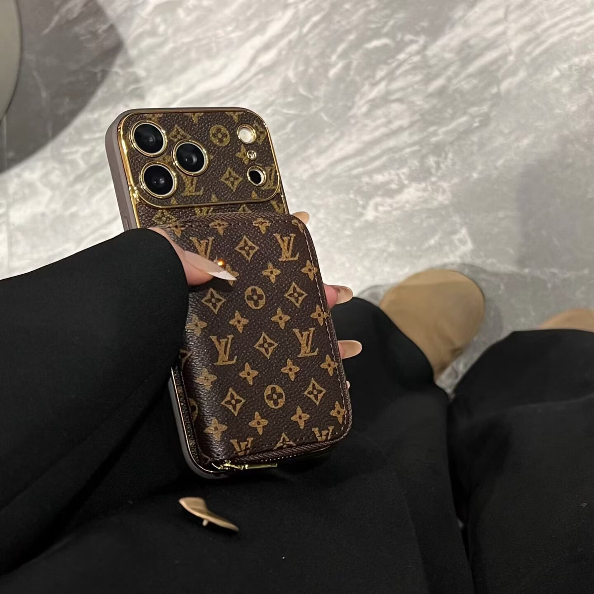 Phone Wallet Case For iPhone 11-18 Pro Max Q135