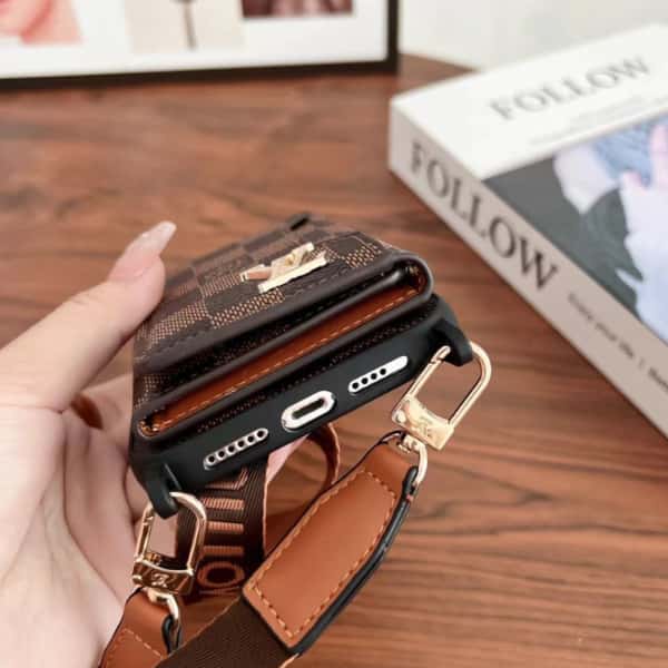 Crossbody Phone Wallet Case For iPhone 11-18 Pro Max Q107