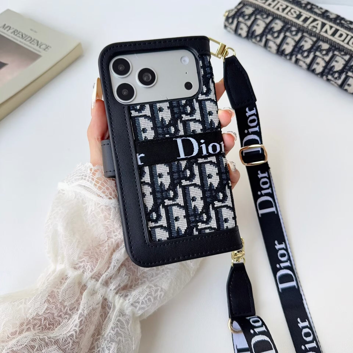 Crossbody Phone Wallet Case For iPhone 11-18 Pro Max Q173