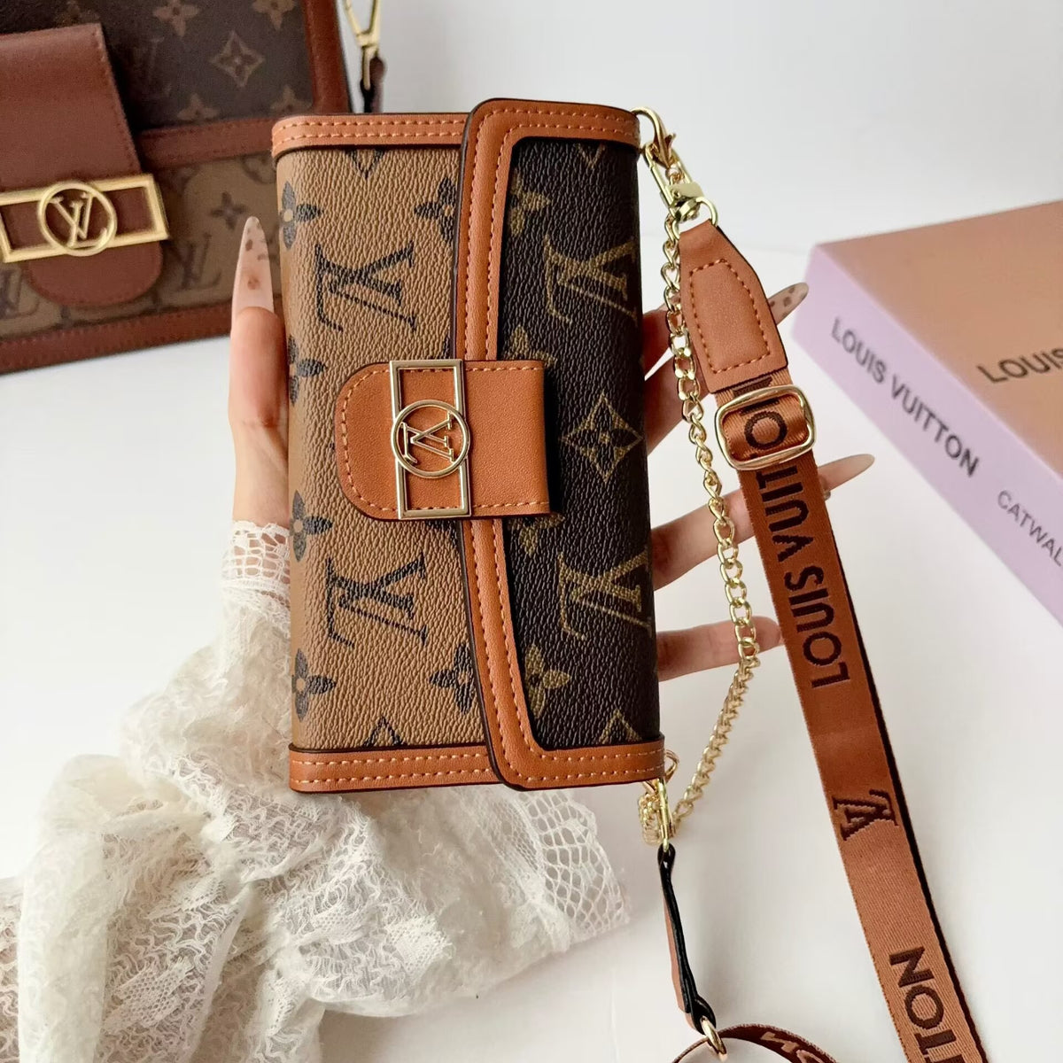 Crossbody Phone Wallet Case For iPhone 11-18 Pro Max Q172