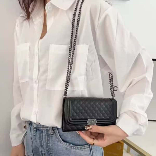 Crossbody Wallet Case For iPhone 11-18 Pro Max Detachable Chain & Card Slots Q52