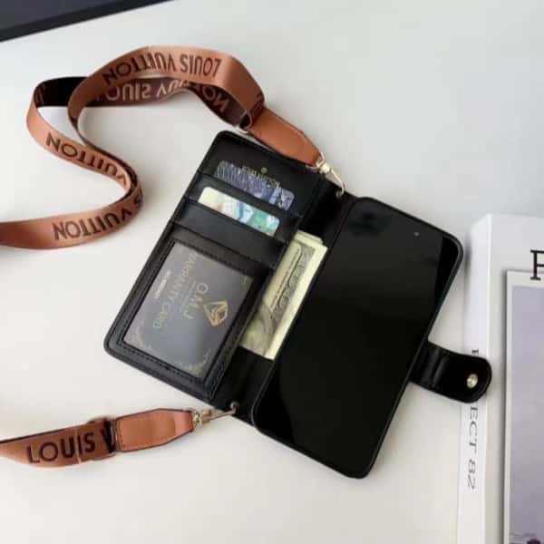 Crossbody Phone Wallet Case For iPhone 11-18 Pro Max Q66