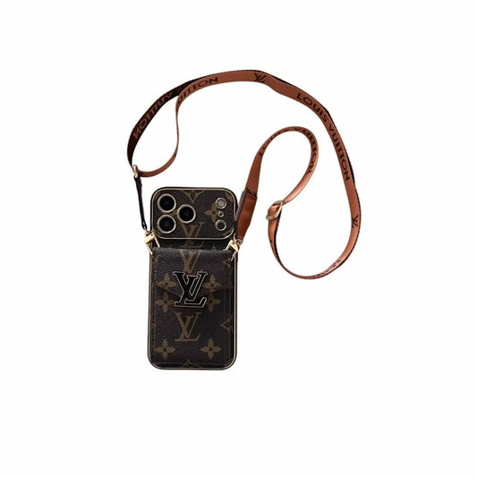 Crossbody Phone Wallet Case For iPhone 11-18 Pro Max Q124