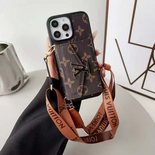 Crossbody Phone Wallet Case For iPhone 11-18 Pro Max Q87