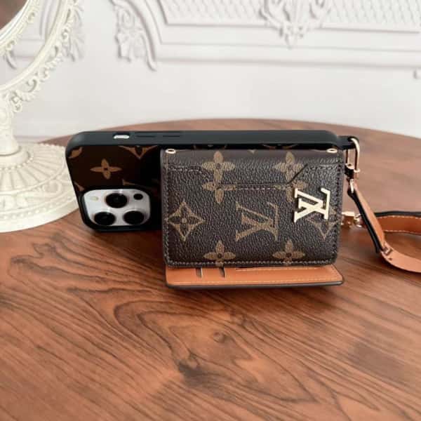 Crossbody Phone Wallet Case For iPhone 11-18 Pro Max Q107