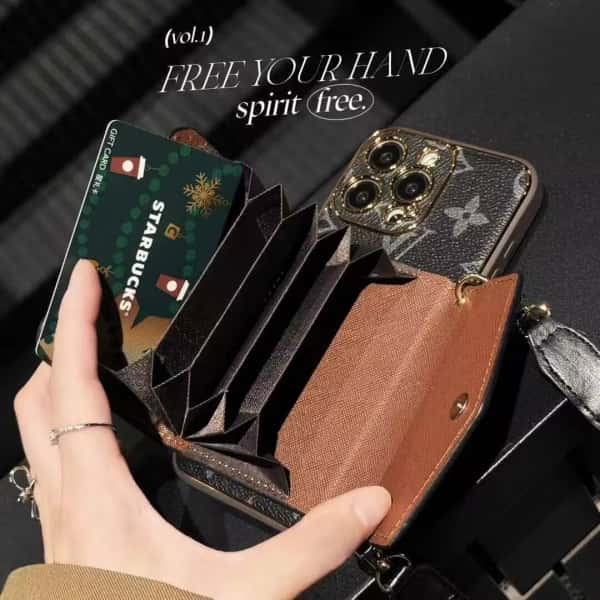 Crossbody Phone Wallet Case For iPhone 11-18 Pro Max Q70