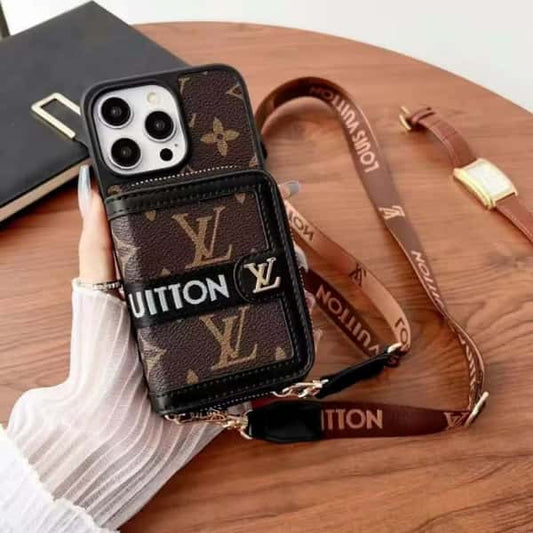 Crossbody Phone Wallet Case For iPhone 11-18 Pro Max Q83