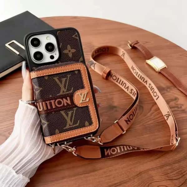 Crossbody Phone Wallet Case For iPhone 11-18 Pro Max Q82