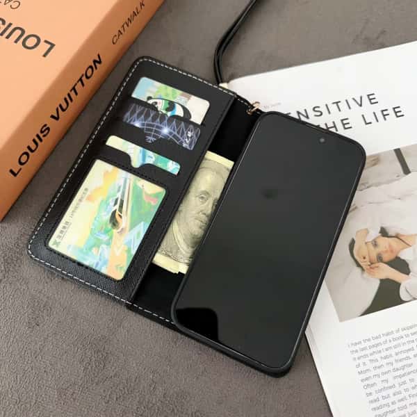 Phone Wallet Case For iPhone 11-18 Pro Max Q128