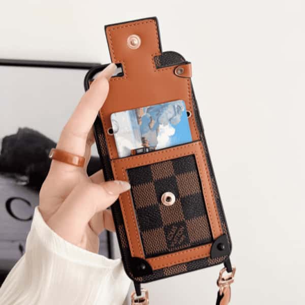 Crossbody Phone Wallet Case For iPhone 11-18 Pro Max Q126