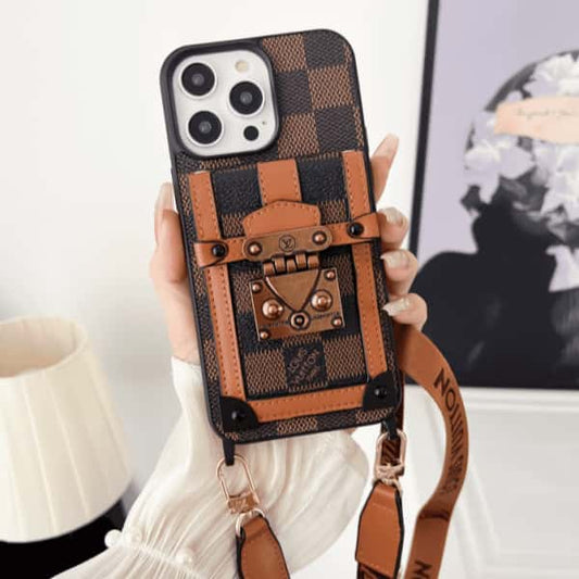 Crossbody Phone Wallet Case For iPhone 11-18 Pro Max Q126