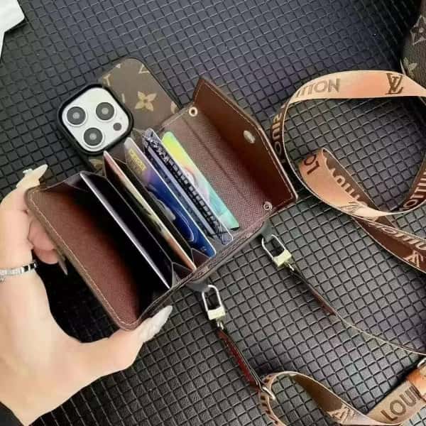 Crossbody Phone Wallet Case For iPhone 11-18 Pro Max Q121