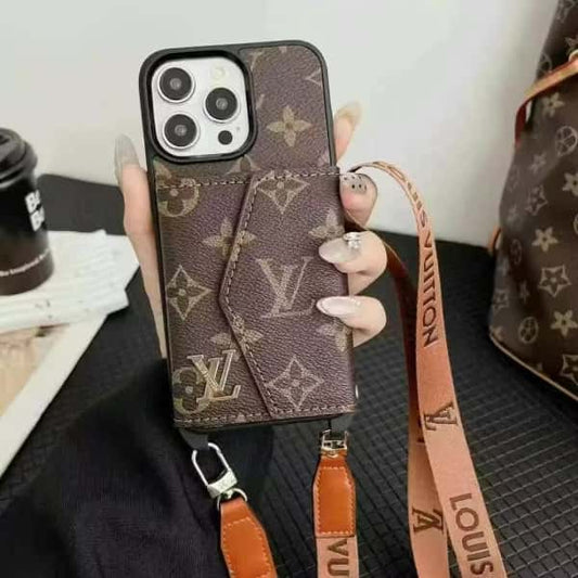 Crossbody Phone Wallet Case For iPhone 11-18 Pro Max Q121