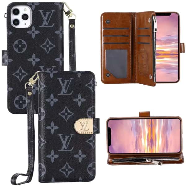 Phone Wallet Case For iPhone 11-18 Pro Max Q81