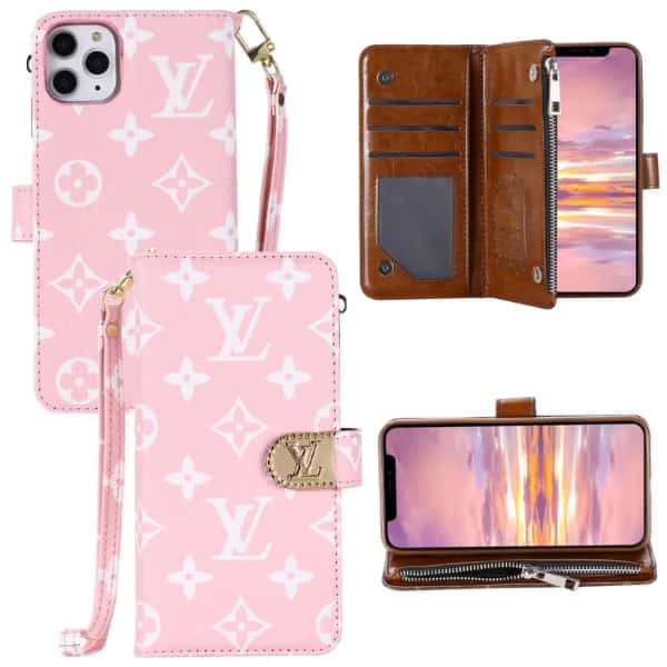 Phone Wallet Case For iPhone 11-18 Pro Max Q79