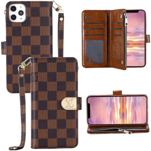 Phone Wallet Case For iPhone 11-18 Pro Max Q78
