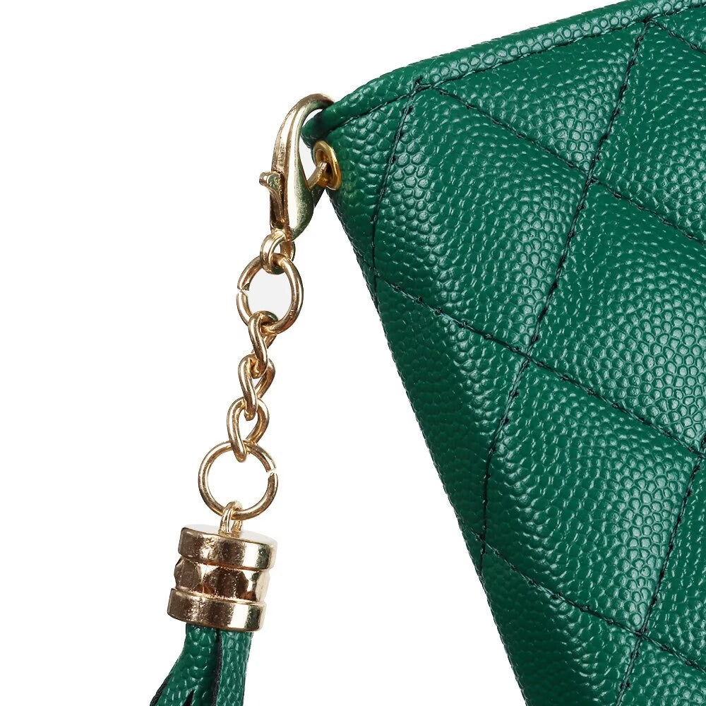 Quilted Leather Wallet Case For iPhone 17/16/15/14/13/12/11 Pro Max Q10