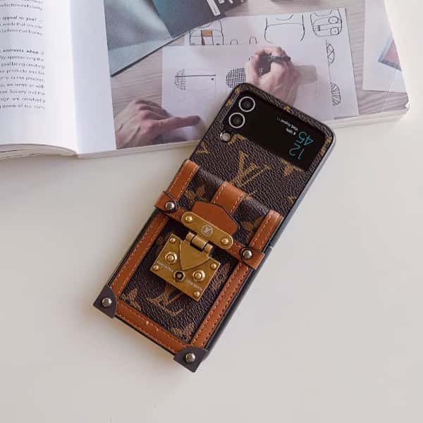 Crossbody Wallet Case for Samsung Z Flip3-Flip8 Card Pocket Cover Q158