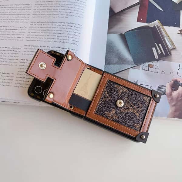 Crossbody Wallet Case for Samsung Z Flip3-Flip8 Card Pocket Cover Q158