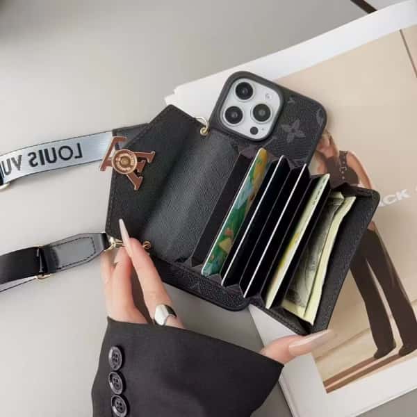 Crossbody Phone Wallet Case For iPhone 11-18 Pro Max Q87