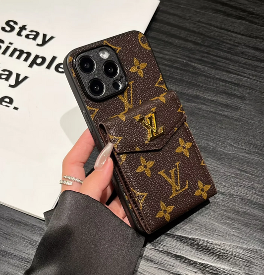 Phone Wallet Case For iPhone 11-18 Pro Max Q104