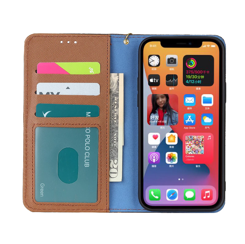 Phone Wallet Case For iPhone 11-18 Pro Max Q94