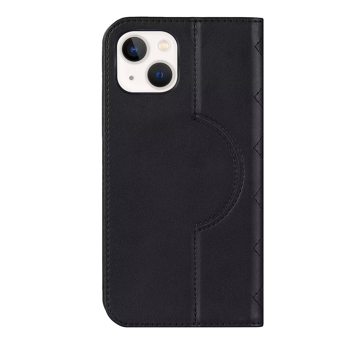 Quilted Leather MagSafe Wallet Case For iPhone 17 16 15 14 13 12 Pro Max Flip Card Slots Kickstand Wireless Charging Cover Q26 - QuiltedCases
