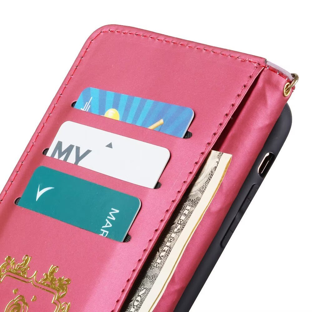 Quilted Leather Wallet Case For iPhone 17/16/15/14/13/12/11 Pro Max MagSafe Q12 - QuiltedCases