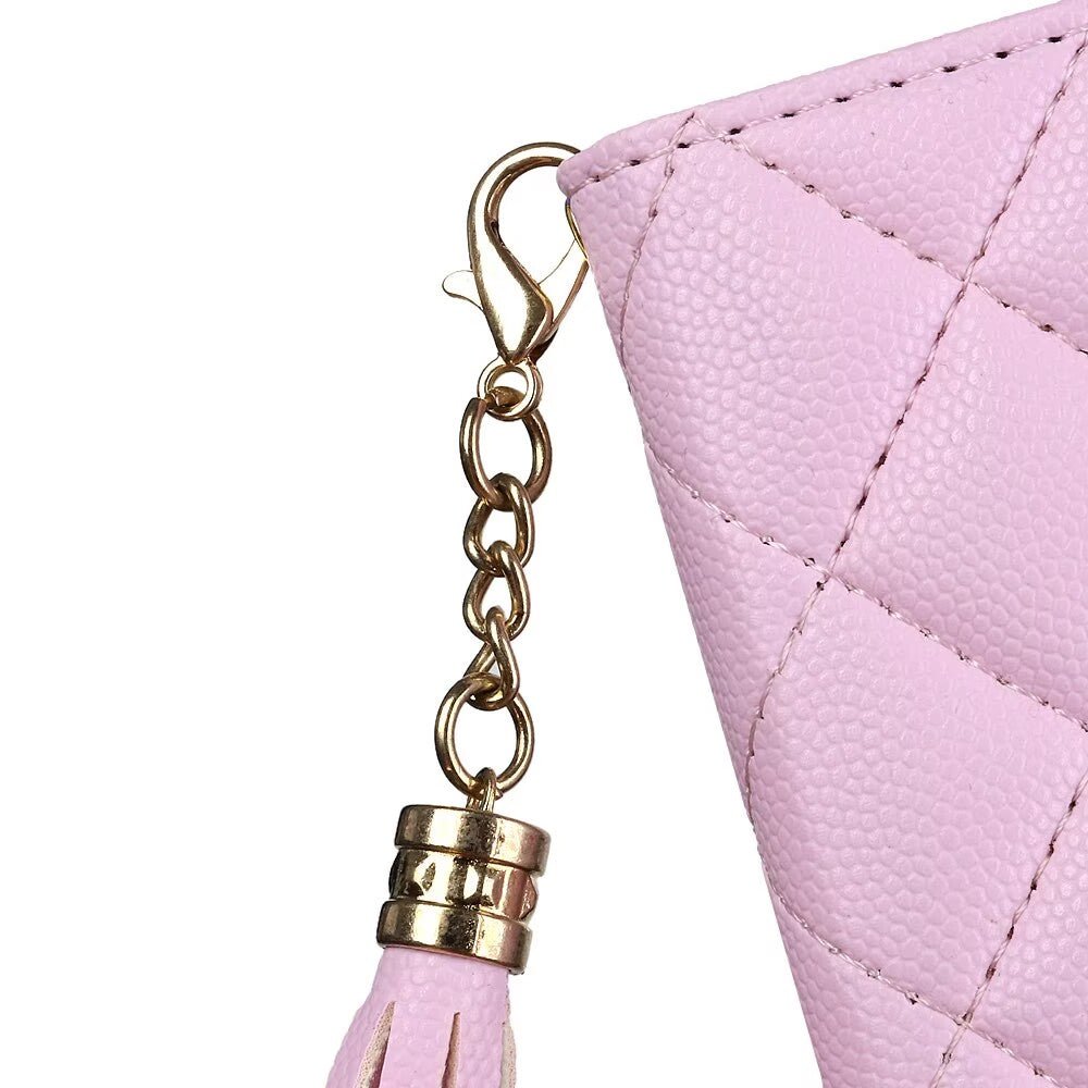 Quilted Leather Wallet Case For iPhone 17/16/15/14/13/12/11 Pro Max MagSafe Q12 - QuiltedCases