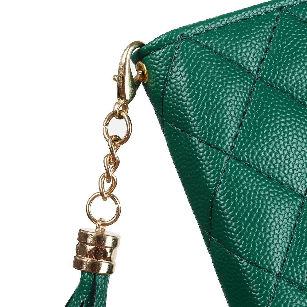 Quilted Leather Wallet Case For iPhone 17/16/15/14/13/12/11 Pro Max Q10 - QuiltedCases