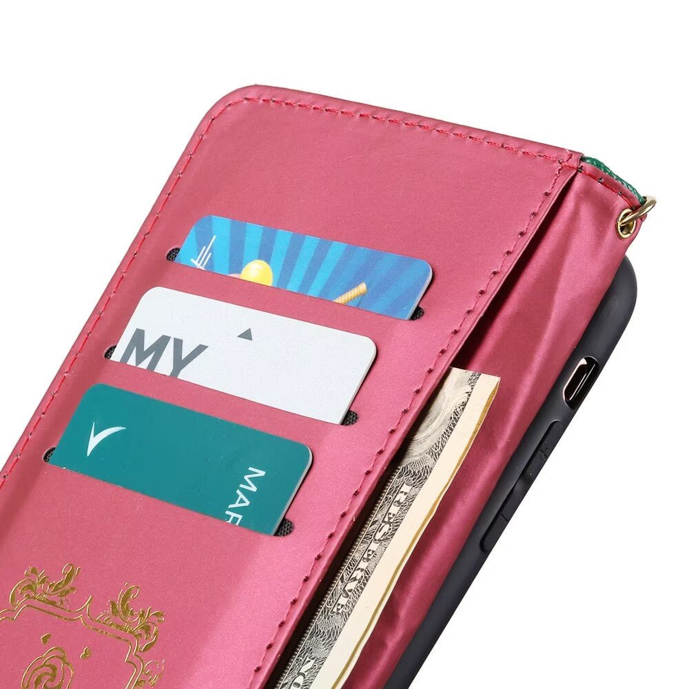 Quilted Leather Wallet Case For iPhone 17/16/15/14/13/12/11 Pro Max Q10 - QuiltedCases