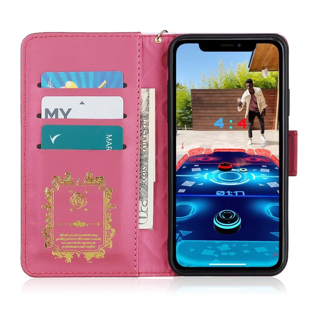 Quilted Leather Wallet Case For iPhone 17/16/15/14/13/12/11 Pro Max Q9 - QuiltedCases